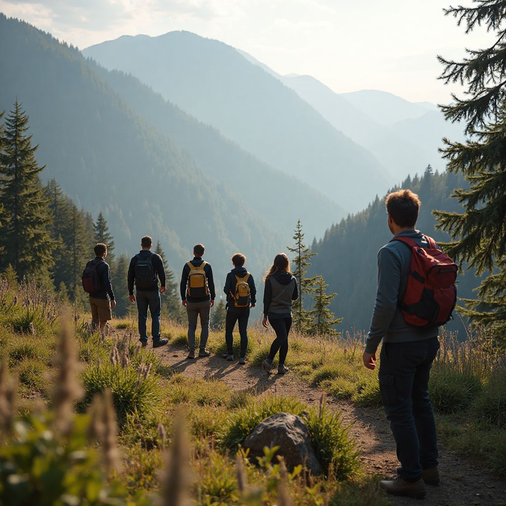 Team retreat in the mountains